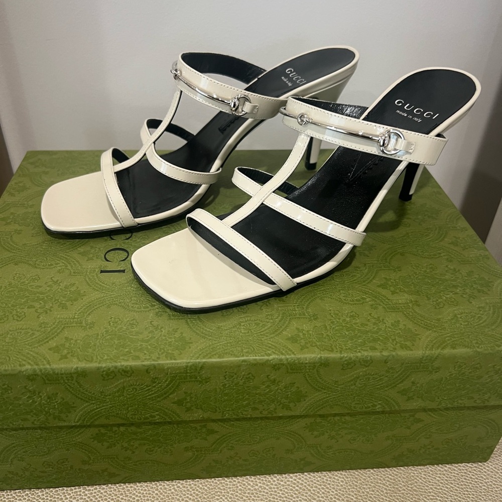 Gucci Women's Beige Strappy Heels